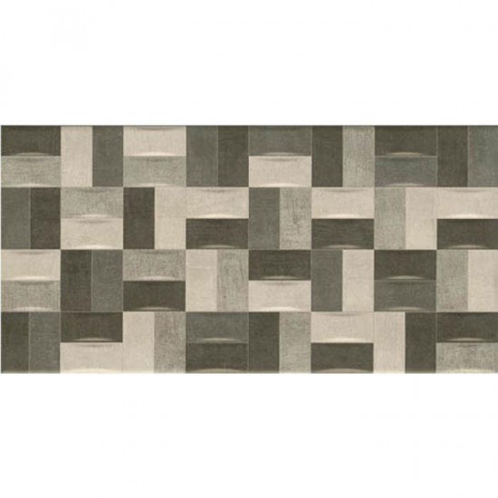 Πλακάκι Μπάνιου Horizon Gris Decor (Γκρι Ντεκόρ) 25x50 Πλακάκι Μπάνιου Horizon Gris Decor (Γκρι Ντεκόρ) 25x50