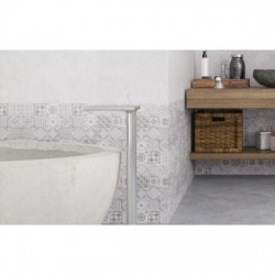 Πλακάκι Μπάνιου Abitare Light Grey 5967 25x40 Ανοιχτό Γκρι Ματ