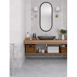 Πλακάκι Μπάνιου Abitare Dark Grey 5968 25x40 Σκούρο Γκρι Ματ