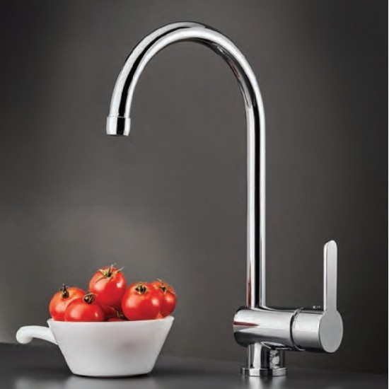 Μπαταρία Κουζίνας Πάγκου Armando Vicario Base 15710-100 Με Υψηλό Περιστρεφόμενο Ρουξούνι Χρωμέ Μπαταρία Κουζίνας Πάγκου Armando Vicario Base 15710-100 Με Υψηλό Περιστρεφόμενο Ρουξούνι Χρωμέ