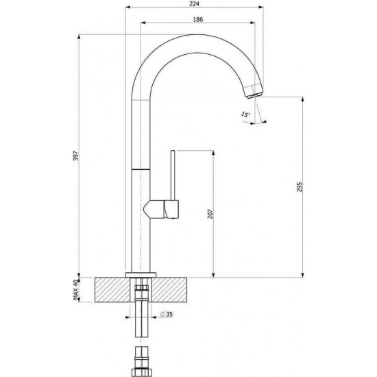 Μπαταρία Κουζίνας Πάγκου Carron Phoenix Tozo 48710-100 Χρωμέ Με Υψηλό Περιστρεφόμενο Ρουξούνι Μπαταρία Κουζίνας Πάγκου Carron Phoenix Tozo 48710-100 Χρωμέ Με Υψηλό Περιστρεφόμενο Ρουξούνι