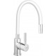 Μπαταρία Κουζίνας Πάγκου Karag Ferro Zumba Σπαστή White BZA4B-100W-B Χρωμέ με Εύκαμπτο Ρουξούνι από PVC Λευκό-Chrome Μπαταρία Κουζίνας Πάγκου Karag Ferro Zumba Σπαστή White BZA4B-100W-B Χρωμέ με Εύκαμπτο Ρουξούνι από PVC Λευκό-Chrome