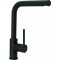Μπαταρία Κουζίνας Πάγκου Modea Line Vivid Total Black Μαύρο 00-2081 Μαύρη Ματ Με Υψηλό Περιστρεφόμενο Ρουξούνι