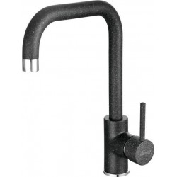 Μπαταρία Κουζίνας Πάγκου Ψηλή Ferro Freya Graphite Black BFR42B Με Ψηλό Περιστρεφόμενο Ρουξούνι