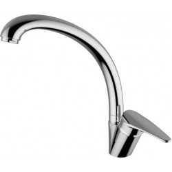 Μπαταρία Κουζίνας Πάγκου WTS KRISTAL KR620 Χρωμέ Με Υψηλό Περιστρεφόμενο Ρουξούνι 