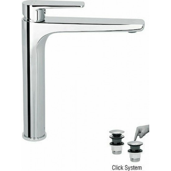 Μπαταρία Νιπτήρα Ψηλή Optima Plus Modea Χρωμέ 00-2504/1 για Επιτραπέζιο Νιπτήρα Μπαταρία Νιπτήρα Ψηλή Optima Plus Modea Χρωμέ 00-2504/1 για Επιτραπέζιο Νιπτήρα