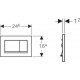 Πλακέτα Χειρισμού GEBERIT SIGMA 30 115.883.KJ.1 Λευκή Διπλή Τετραγωνισμένη Πλακέτα Χειρισμού GEBERIT SIGMA 30 115.883.KJ.1 Λευκή Διπλή Τετραγωνισμένη