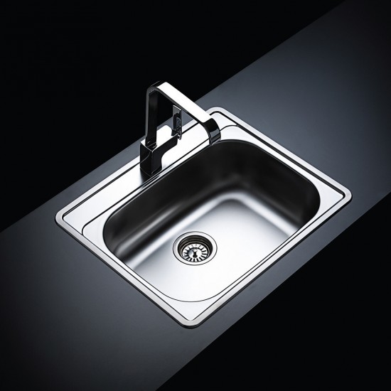 Νεροχύτης Ένθετος Ανοξείδωτος Fortinox Valley 25060-112 60x50 Inox Σαγρέ Νεροχύτης Ένθετος Ανοξείδωτος Fortinox Valley 25060-112 60x50 Inox Σαγρέ