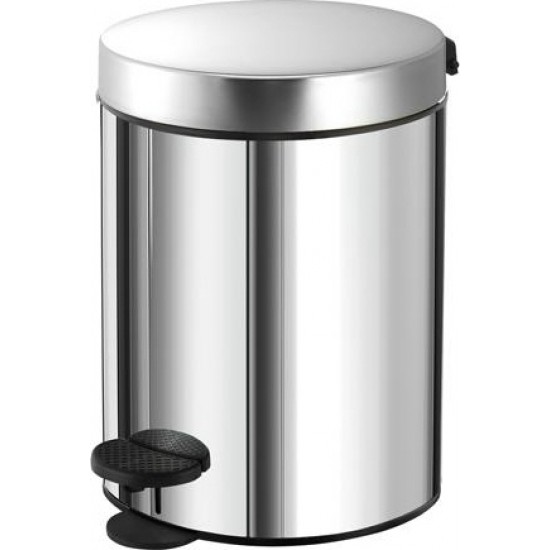 Χαρτοδοχείο Inox Χρωμέ 5 lt Sanco A90-90680 Χαρτοδοχείο Inox Χρωμέ 5 lt Sanco A90-90680