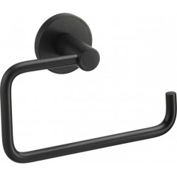 Χαρτοθήκη Ανοιχτή Μπάνιου Ορειχάλκινη Μαύρο Ματ Verdi Sigma 3032405 Με Στρογγυλή Ροζέτα