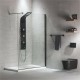Διαχωριστικό Ντους Devon Iwis Walk In 1,1 Χ 2 m Black Matt (Με μαύρο πλαίσιο) Διάφανη Διαχωριστικό Ντους Devon Iwis Walk In 1,1 Χ 2 m Black Matt (Με μαύρο πλαίσιο) Διάφανη