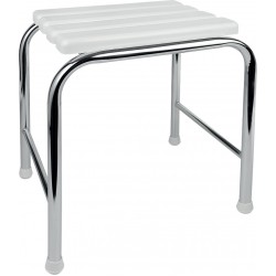 Σκαμπό Γενικής Χρήσης της Elvit για Ντουζιέρα 0035  με Ανοξείδωτα Πόδια 36Χ27Χ40 εκ.