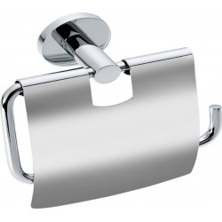 Χαρτοθήκη Μπάνιου Με Κάλυμμα Ορειχάλκινη Χρωμέ Verdi Sigma 3031422 Με Στρογγυλή Ροζέτα