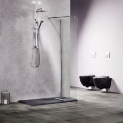 Διαχωριστικό Πάνελ Ντουζιέρας Free 90X180cm εφαπτόμενο σε τοίχο 8mm Nanotechnology Διάφανo Με Χρωμέ Πλαίσιο Διαχωριστικό Πάνελ Ντουζιέρας Free 90X180cm εφαπτόμενο σε τοίχο 8mm Nanotechnology Διάφανo Με Χρωμέ Πλαίσιο