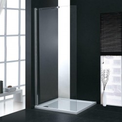 Διαχωριστικό Ντους Devon Iwis Walk In 80x185cm Διάφανη WD 80C-100 Με Χρωμέ Πλαίσιο και Πάχος Κρυστάλλου 6 χιλ.