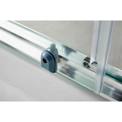 Καμπίνα Ντουζιέρας New Tema Τετράγωνη 90x90x180cm με Κρύσταλλο Ασφαλείας NT9090 Διάφανη Χρωμέ