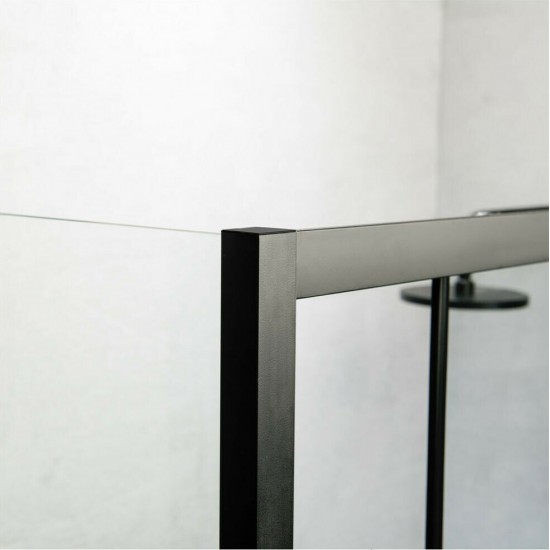 Ευθύγραμμη Καμπίνα Ντουζιέρας Devon Flow Slider 101-104x195cm Clear Glass SLF100C-400 Black Matt Ευθύγραμμη Καμπίνα Ντουζιέρας Devon Flow Slider 101-104x195cm Clear Glass SLF100C-400 Black Matt
