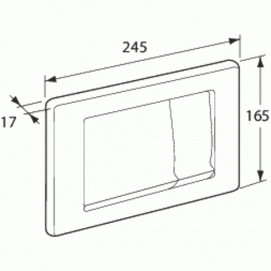 Πλακέτα Χειρισμού Ideal Standard Deco Ria C6617AA Χρωμέ Διπλή Πλακέτα Χειρισμού Ideal Standard Deco Ria C6617AA Χρωμέ Διπλή