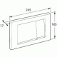 Πλακέτα Χειρισμού Ideal Standard Deco Ria C6617AA Χρωμέ Διπλή Πλακέτα Χειρισμού Ideal Standard Deco Ria C6617AA Χρωμέ Διπλή