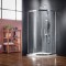 Καμπίνα Ντουζiέρας Tema Versus 90Χ90 Ημικυκλική Διάφανη Νανοτεχνολογίας με 1,85 ύψος με Κρύσταλλο Ασφαλείας με Χρωμέ Πλαίσιο