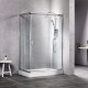 Καμπίνα Ντουζιέρας New Tema Τετράγωνη 90x90x180cm με Κρύσταλλο Ασφαλείας NT9090 Διάφανη Χρωμέ Καμπίνα Ντουζιέρας New Tema Τετράγωνη 90x90x180cm με Κρύσταλλο Ασφαλείας NT9090 Διάφανη Χρωμέ