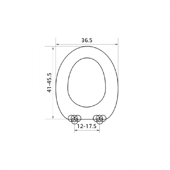 Κάλυμμα Λεκάνης WC Universal Thermoplast Elvit Akdeniz 0300 (41-45.5) x 36.5 cm