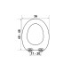 Κάλυμμα Λεκάνης Elvit Λευκό Bαρέως Τύπου 0039 MDF 40-46x36 εκ. Universal Κάλυμμα Λεκάνης Elvit Λευκό Bαρέως Τύπου 0039 MDF 40-46x36 εκ. Universal