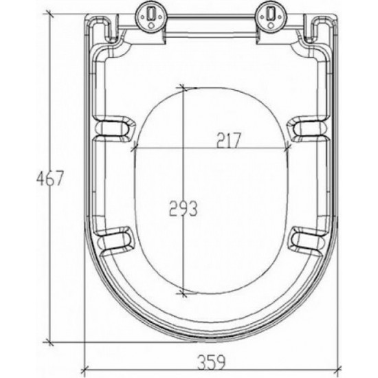 Κάλυμμα Λεκάνης ΤEMA Comfort Soft-Closing Βαρέως Τύπου 41224 Duroplast 46,7X35,9 Κάλυμμα Λεκάνης ΤEMA Comfort Soft-Closing Βαρέως Τύπου 41224 Duroplast 46,7X35,9