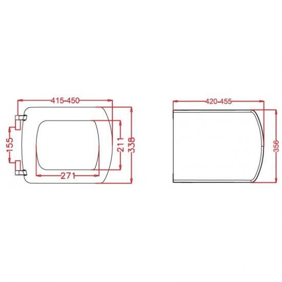 Κάλυμμα Λεκάνης Plaza Duroplast Λευκό 58-50326 Viospiral 41.5-45x33.8cm