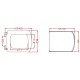 Κάλυμμα Λεκάνης Plaza Duroplast Λευκό 58-50326 Viospiral 41.5-45x33.8cm