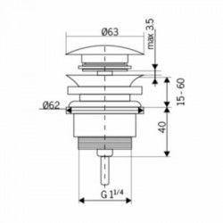 Βαλβίδα IMEX DELOS VCC001 Χρωμέ