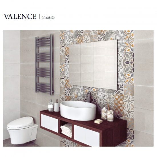 Πλακάκι Motif Valence Patchwork Πολύχρωμο 25x60