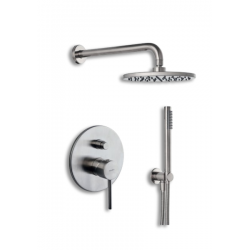 Σετ Εντοιχισμού Ντουζ Modea Etna Minimal Brushed Nikel 00-08700/BN