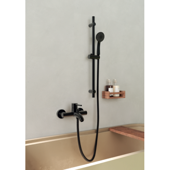 Βέργα Ντουζ Λουτρού Modea Thelma 00-02962/B Μαύρη