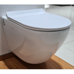 Λεκάνη Κρεμαστή Rimless 49εκ. Siamp Fit 325 Με Καλυμμα Slim Soft Close Λευκή