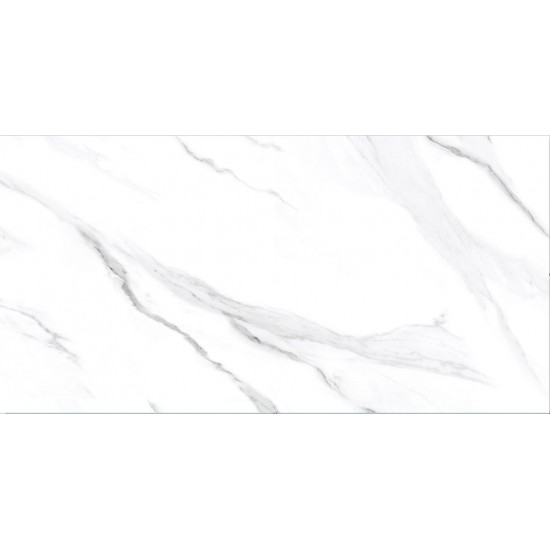 Πλακάκι Tropical Statuario Grey 60Χ120 Λευκό Γυαλιστερό