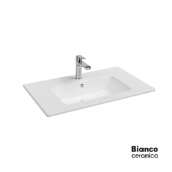 Επικαθήμενος Νιπτήρας Πορσελάνης Bianco Ceramica Flat 46 36080-300 81.5x46.5cm