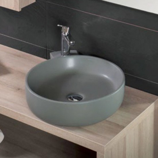 Επικαθήμενος Νιπτήρας Μπάνιου Φ44 Adamidis Cupa 44M 1050410708 Ανθρακί
