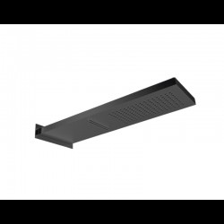 Ορθογώνια Κεφαλή Ντουζ 19.2x53.7cm Almar Smart Shower Head E044199-411 Black brushed