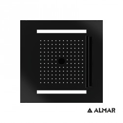 Τετράγωνη Κεφαλή Ντουζ 30x30cm Almar Easy Light Tempation E044172-400 Black Matt