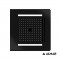 Τετράγωνη Κεφαλή Ντουζ 30x30cm Almar Easy Light Tempation E044172-400 Black Matt
