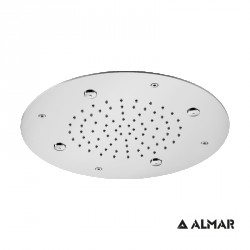 Στρογγυλή Κεφαλή Ντουζ Φ38cm Almar Round Mist Temptation E044219-100 Χρωμέ