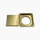 Σχάρα Duscheline Τετράγωνη Santo 15x15 mm με έξοδο Φ 100mm DU-699100 Χρυσή Ματ