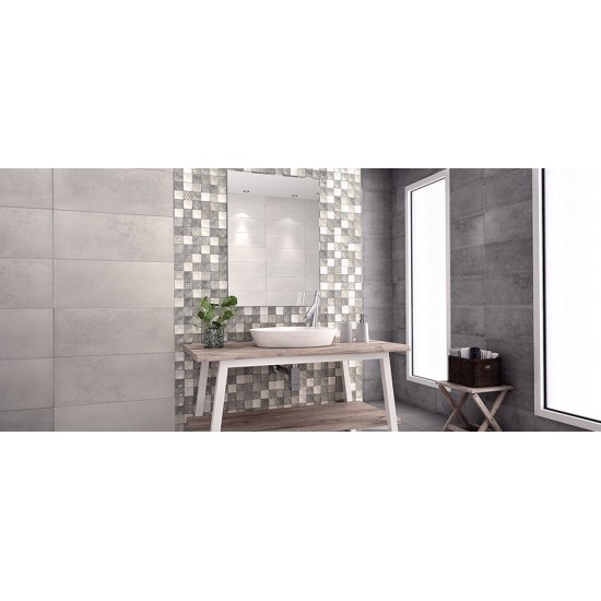 Πλακάκι Sagon Motif Gris Decor 25x60 Πλακάκι Sagon Motif Gris Decor 25x60