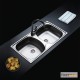Νεροχύτης Κουζίνας Ανοξείδωτος Fortinox Slender 78,5x44,5 Inox με 2 Γούρνες 24200-110 Λείος Νεροχύτης Κουζίνας Ανοξείδωτος Fortinox Slender 78,5x44,5 Inox με 2 Γούρνες 24200-110 Λείος