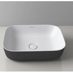 Επικαθήμενος Νιπτήρας Μπάνιου Πορσελάνης Soncera Sofia 50x36.5cm 210000013 Γκρι