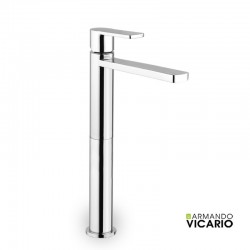 Μπαταρία Νιπτήρος Ψηλή Armando Vicario Glam Chrome 610041-100 Χρωμέ Με Βαλβίδα Clic-Clac 