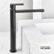 Μπαταρία Νιπτήρος Ψηλή Armando Vicario Glam 610041-400 Black Matt Με Βαλβίδα Clic-Clac Μπαταρία Νιπτήρος Ψηλή Armando Vicario Glam 610041-400 Black Matt Με Βαλβίδα Clic-Clac