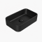Επικαθήμενος Νιπτήρας Πορσελάνης 50x36,5 cm Cerastyle Hera 078207-97 Black Matt (Μαύρο Ματ)