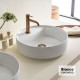 Νιπτήρας Πορσελάνης Επιτραπέζιος Bianco Ceramica Focus 33042-300 Φ42cm